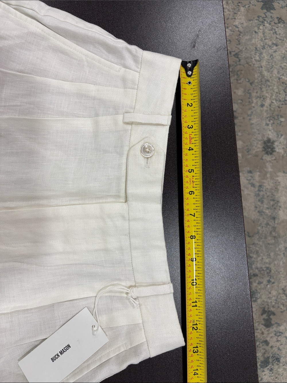 Buck Mason Women’s White Hutton Linen Shorts Size 2 Retail $178 - Picture 2 of 14